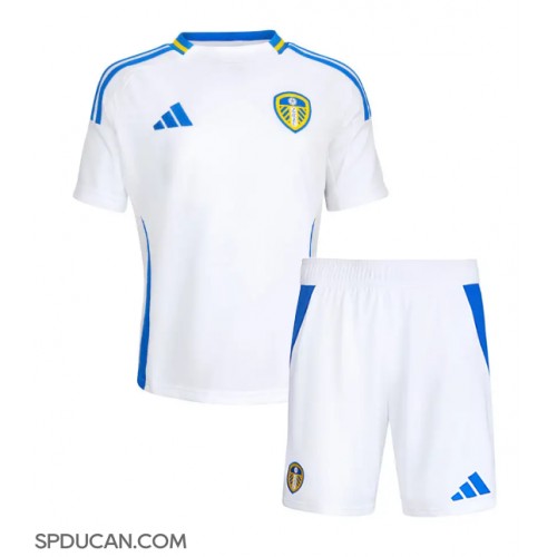 Dječji Nogometni Dres Leeds United Domaci 2024-25 Kratak Rukav (+ Kratke hlače)